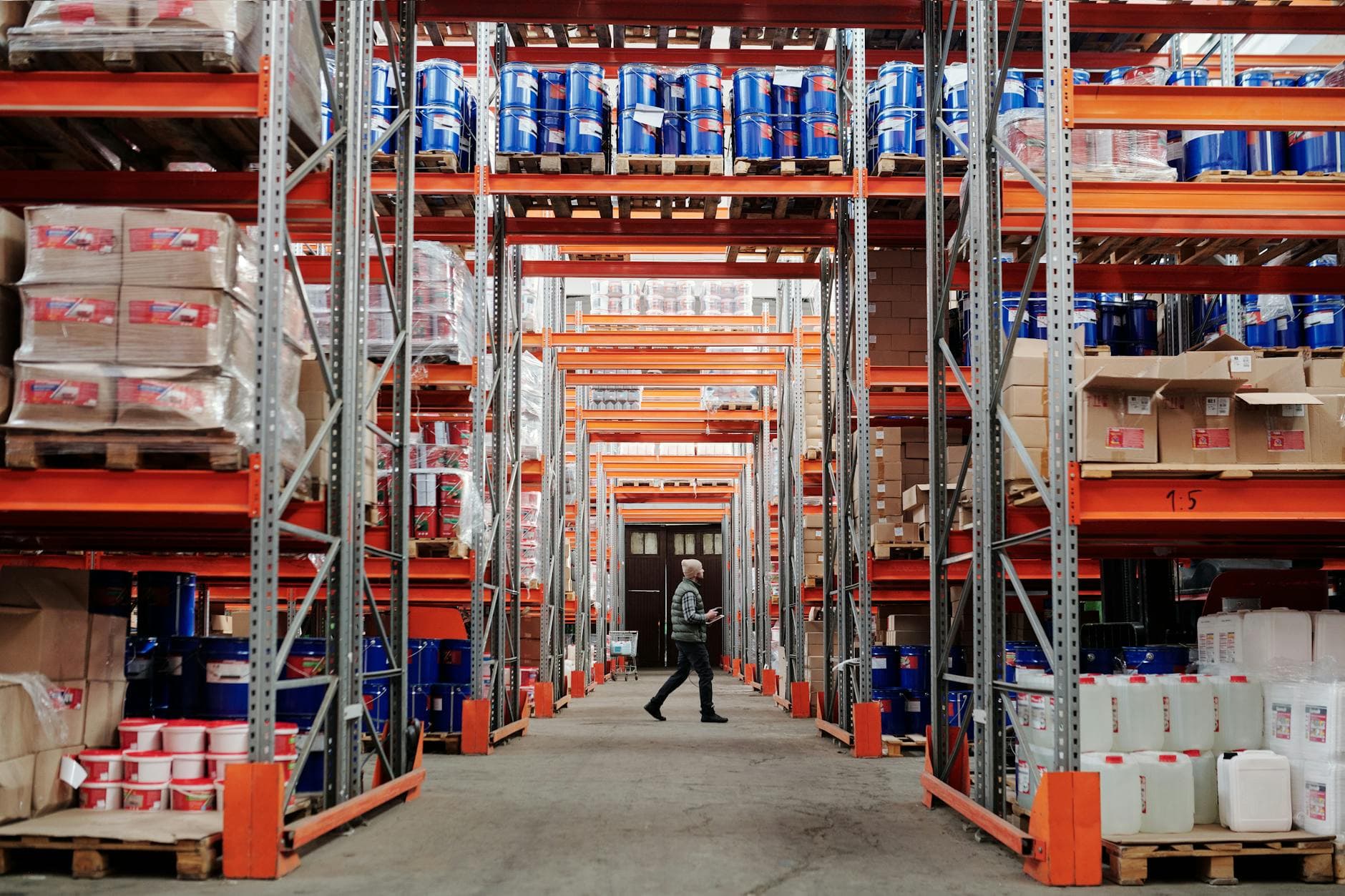 Aisle of plumbing supplies
